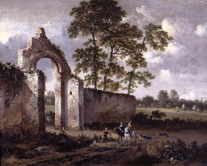 Jan Wijnants Landscape with a Ruined Archway France oil painting art